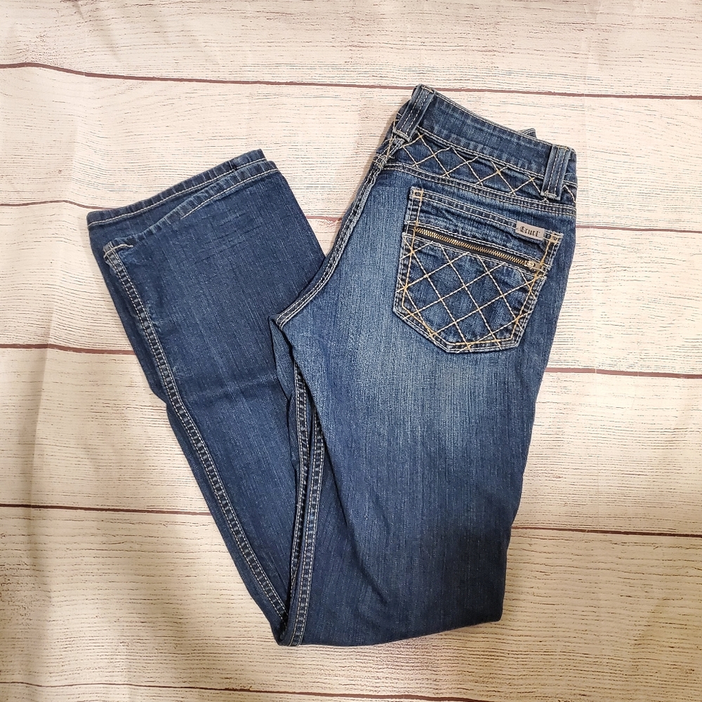 Cruel, cinch boot cut jeans